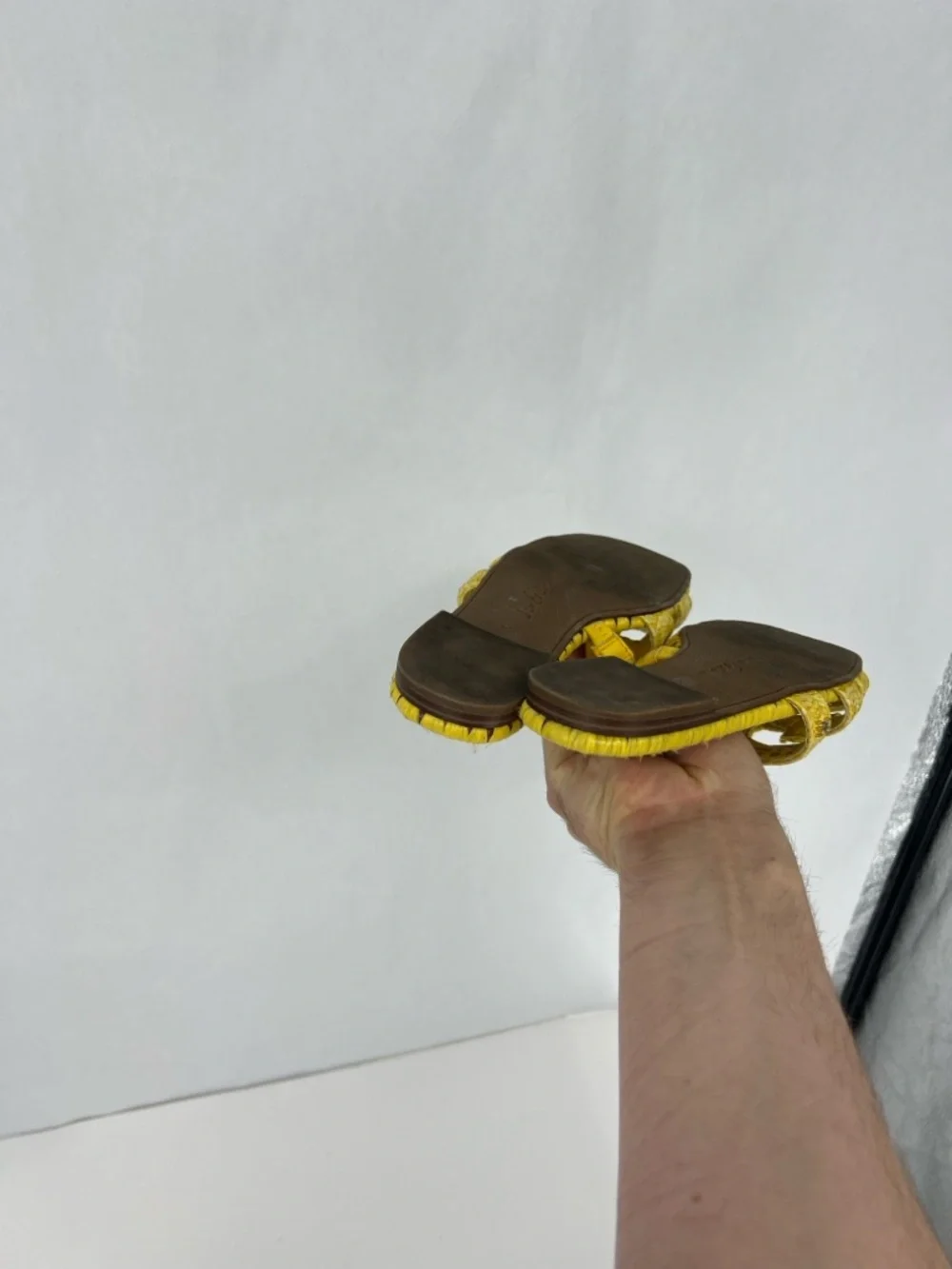 Sam Edelman Beckie Yellow Braided Slide Sandals - Picture 6 of 7
